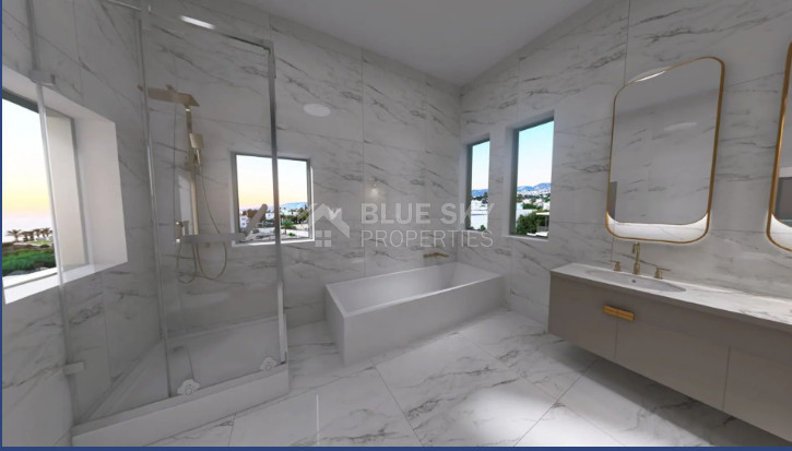 Prestigious five Bedroom Seaside Villa on the Golden Mile, Paphos – Private Pool & Modern Amenities