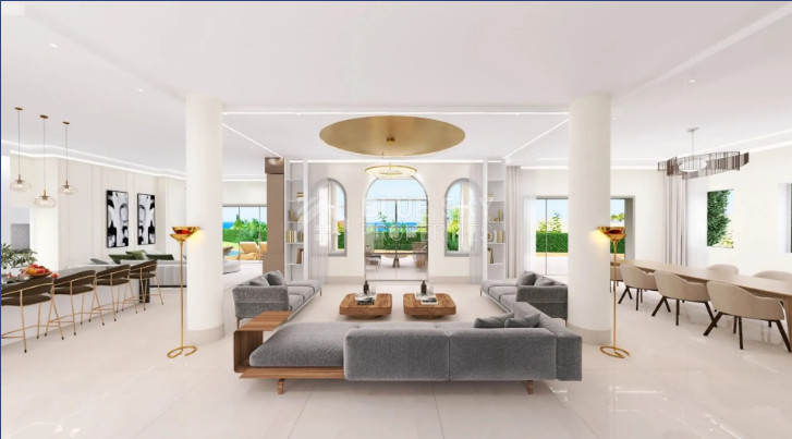 Prestigious five Bedroom Seaside Villa on the Golden Mile, Paphos – Private Pool & Modern Amenities