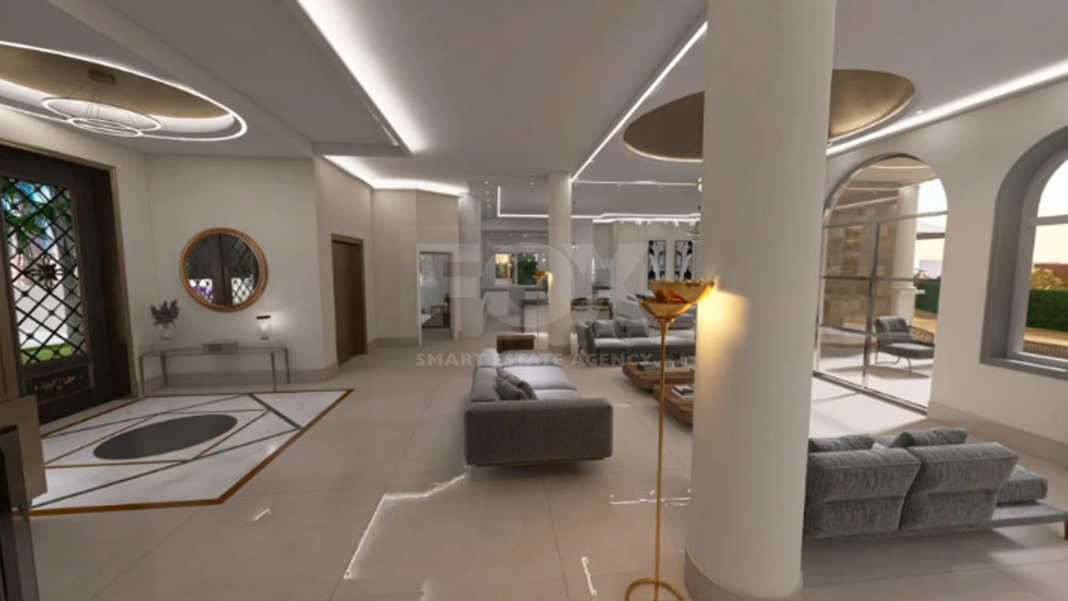 Prestigious five Bedroom Seaside Villa on the Golden Mile, Paphos – Private Pool & Modern Amenities