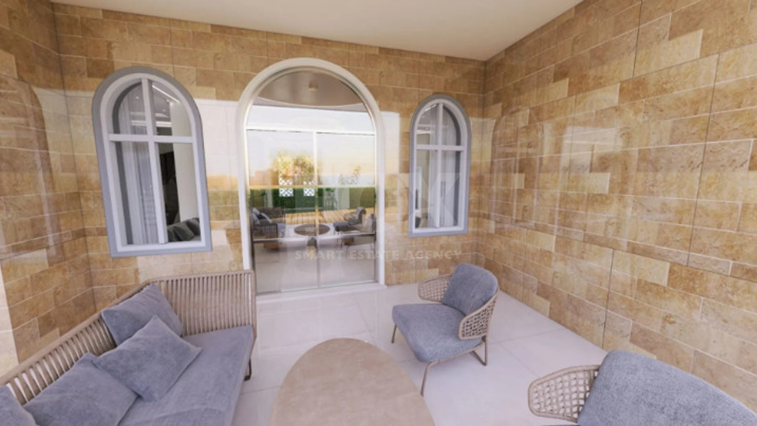 Prestigious five Bedroom Seaside Villa on the Golden Mile, Paphos – Private Pool & Modern Amenities