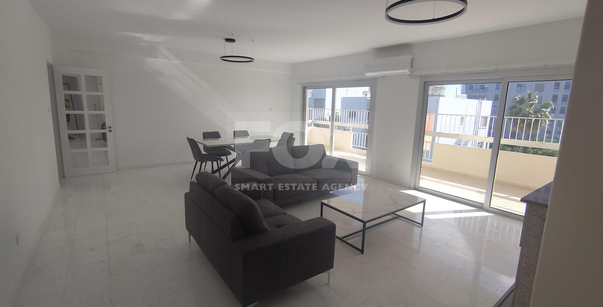 Nice three bedroom apartment with sea view in Agios Athanasios (tourist area) for rent, Limassol