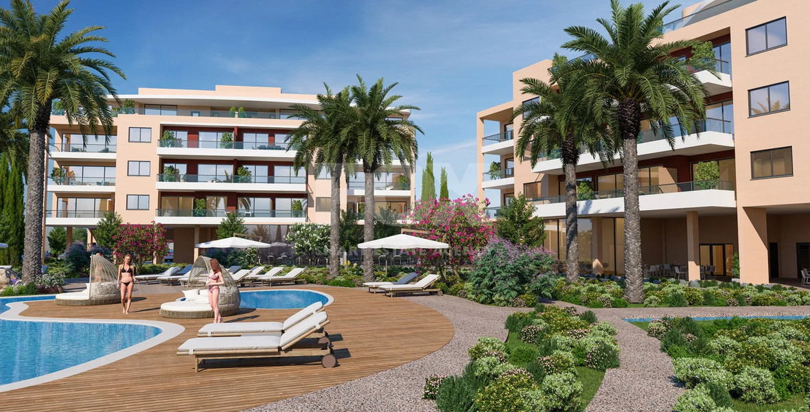 Luxury Apartment for Sale in Trachoni, Limassol | Two-Bedrooms, Pools & Green Views