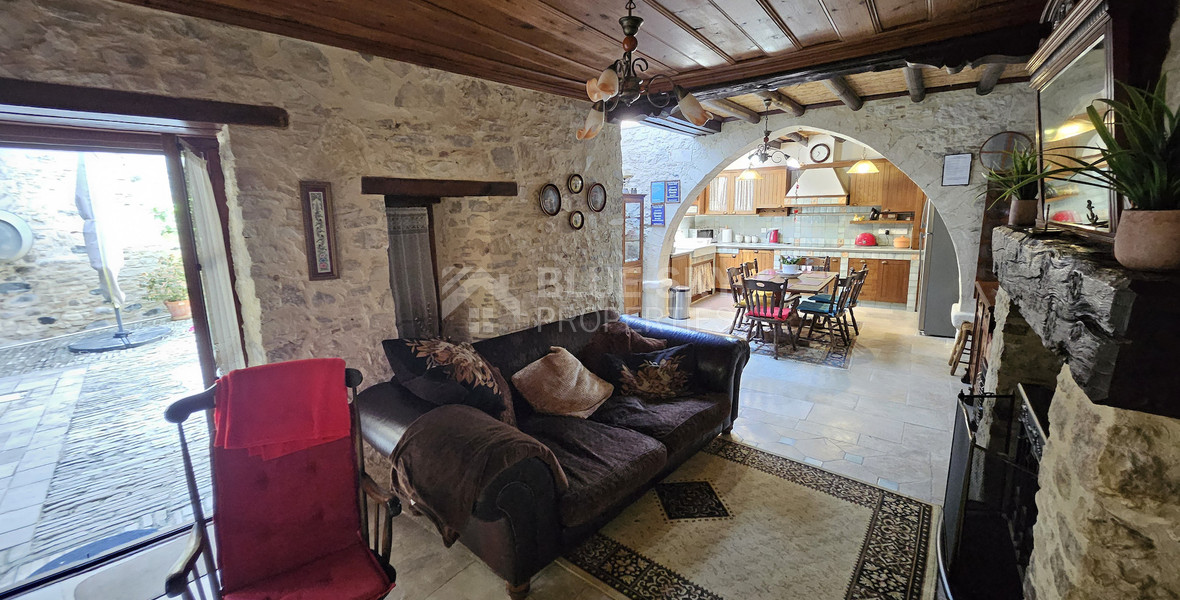 Traditional Four Bedroom Stone House for Sale in Omodos, Limassol | Cyprus Village Property
