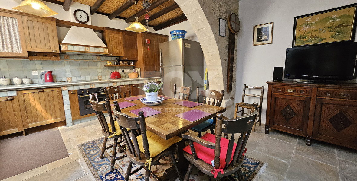 Traditional Four Bedroom Stone House for Sale in Omodos, Limassol | Cyprus Village Property
