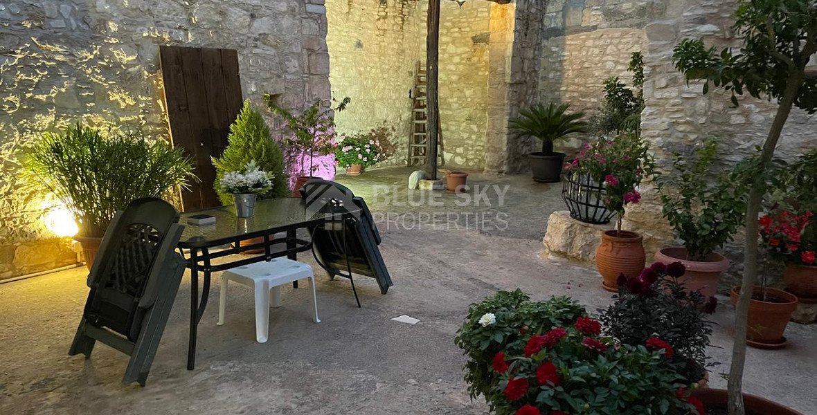 Traditional Four Bedroom Stone House for Sale in Omodos, Limassol | Cyprus Village Property