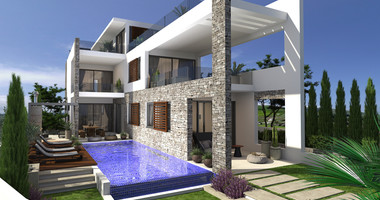 Spacious  five bedroom Villa with Pool and Large Plot for sale in Kissonerga