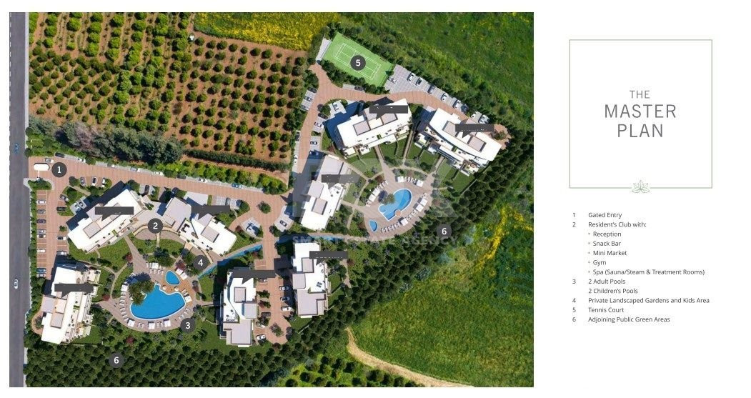 Luxury Apartment for Sale in Trachoni, Limassol | Two-Bedroom with garden, Pools & Green Views