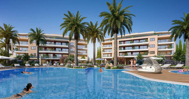 Luxury Apartment for Sale in Trachoni, Limassol | Two-Bedroom with garden, Pools & Green Views