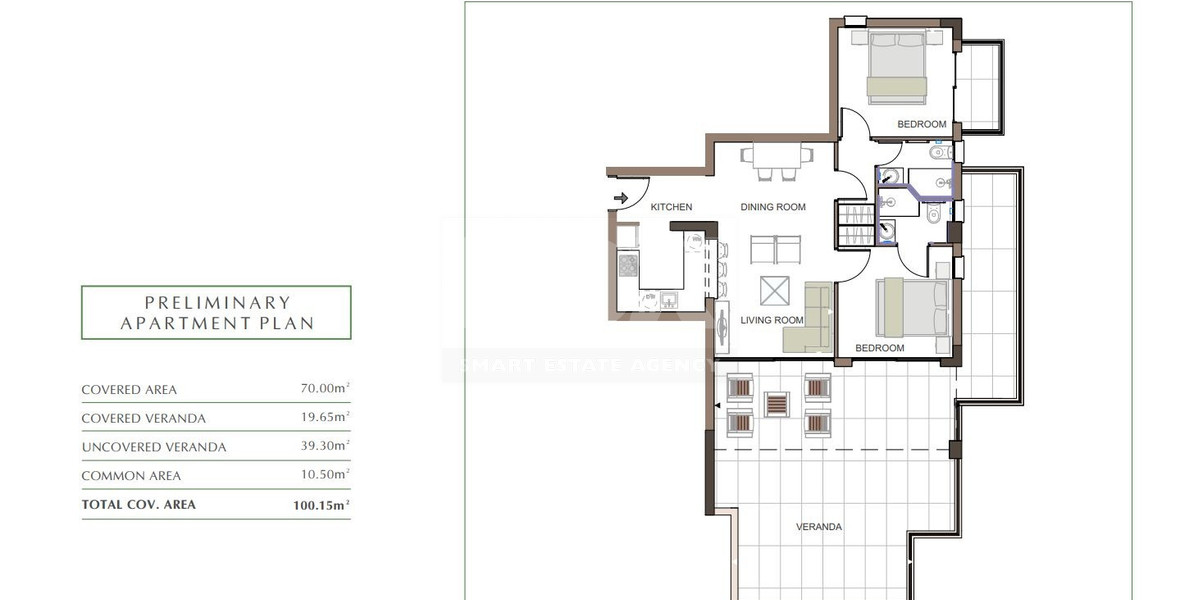 Luxury Apartment for Sale in Trachoni, Limassol | Two-Bedroom, Pools & Green Views