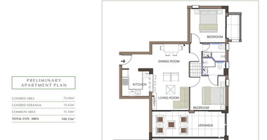 Luxury Apartment for Sale in Trachoni, Limassol | Two-Bedroom, Pools & Green Views