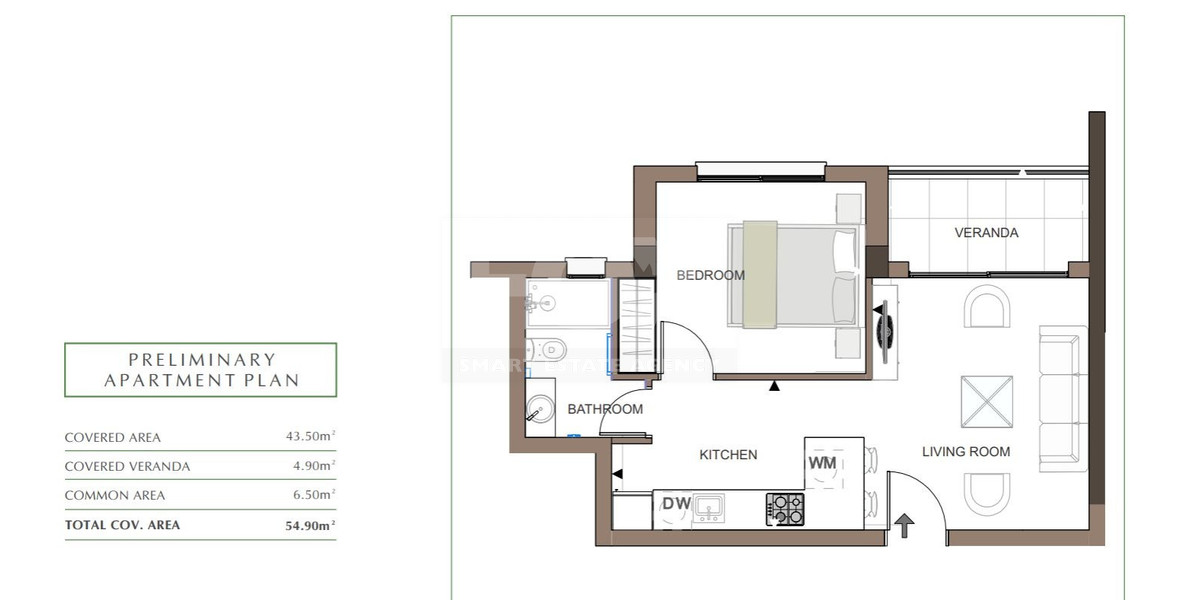 Luxury Apartment for Sale in Trachoni, Limassol | One-Bedroom, Pools & Green Views