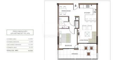 Luxury Apartment for Sale in Trachoni, Limassol | One-Bedroom, Pools & Green Views