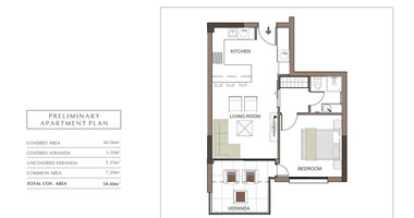 Luxury Apartment for Sale in Trachoni, Limassol | One-Bedroom, Pools & Green Views