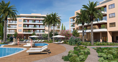 Luxury Apartment for Sale in Trachoni, Limassol | Two-Bedroom, Pools & Green Views