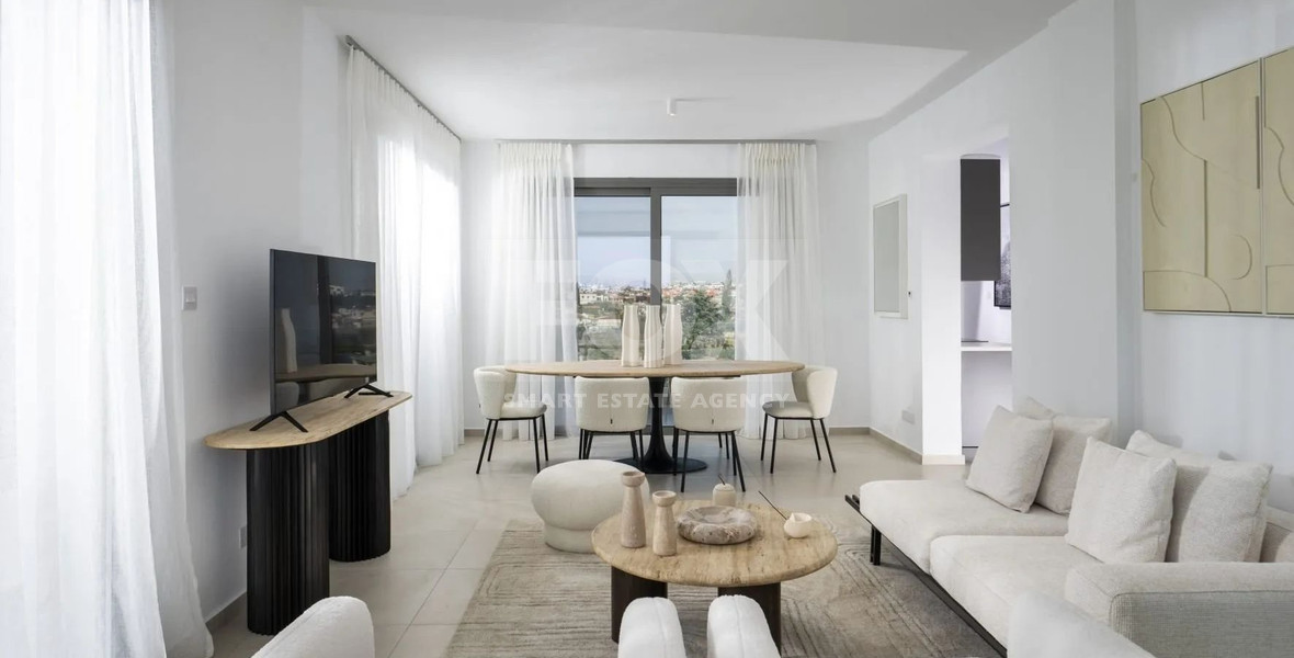 Luxury Apartment for Sale in Trachoni, Limassol | Two-Bedroom, Pools & Green Views