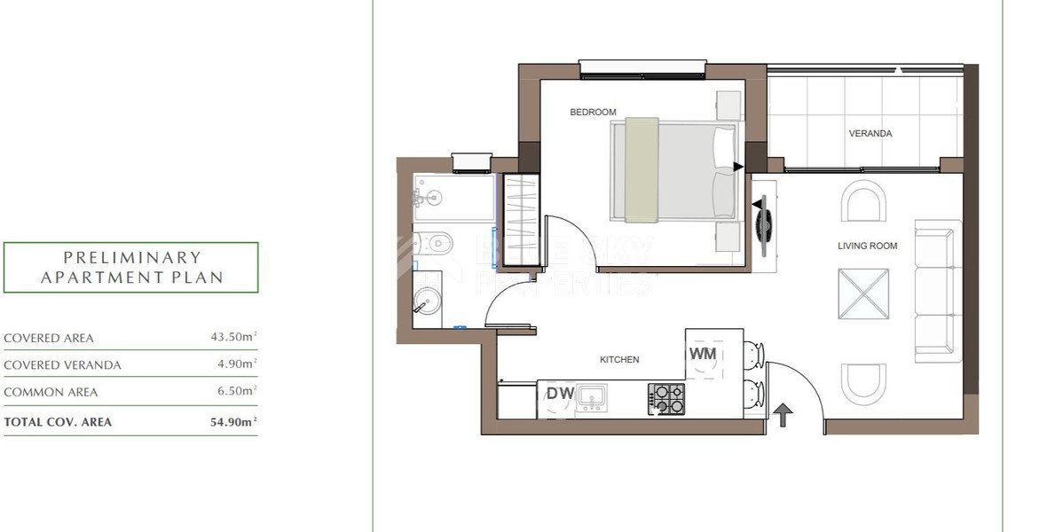 Luxury Apartment for Sale in Trachoni, Limassol | One-Bedroom, Pools & Green Views