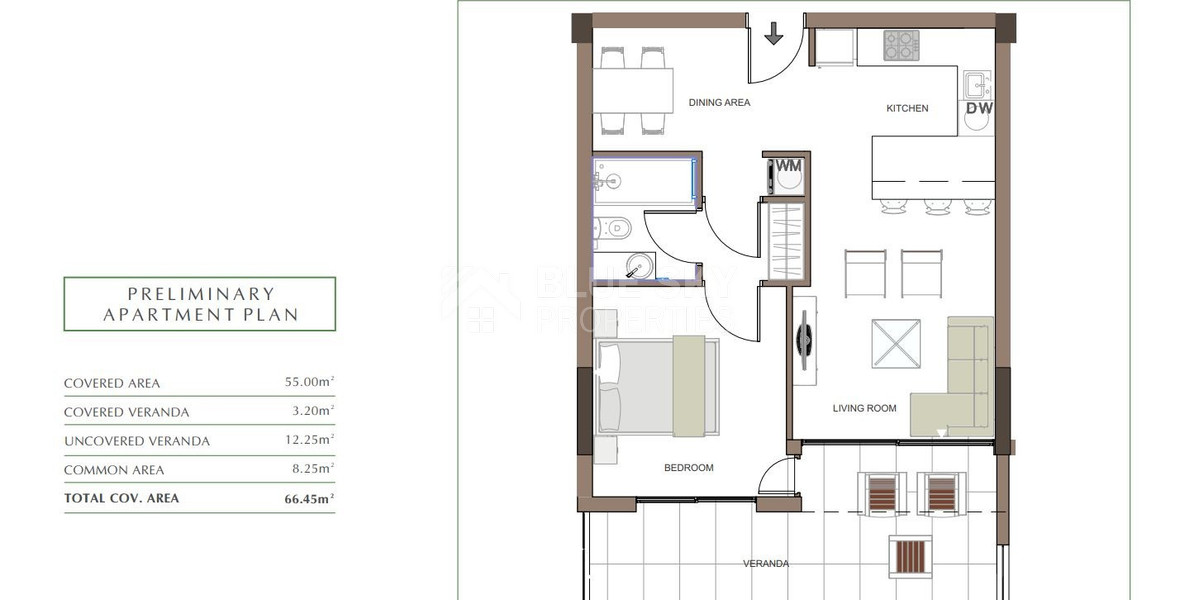 Luxury Apartment for Sale in Trachoni, Limassol | One-Bedroom, Pools & Green Views
