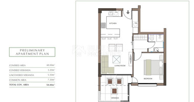 Luxury Apartment for Sale in Trachoni, Limassol | One-Bedroom, Pools & Green Views