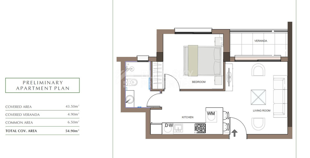 Luxury Apartment for Sale in Trachoni, Limassol | One-Bedroom, Pools & Green Views