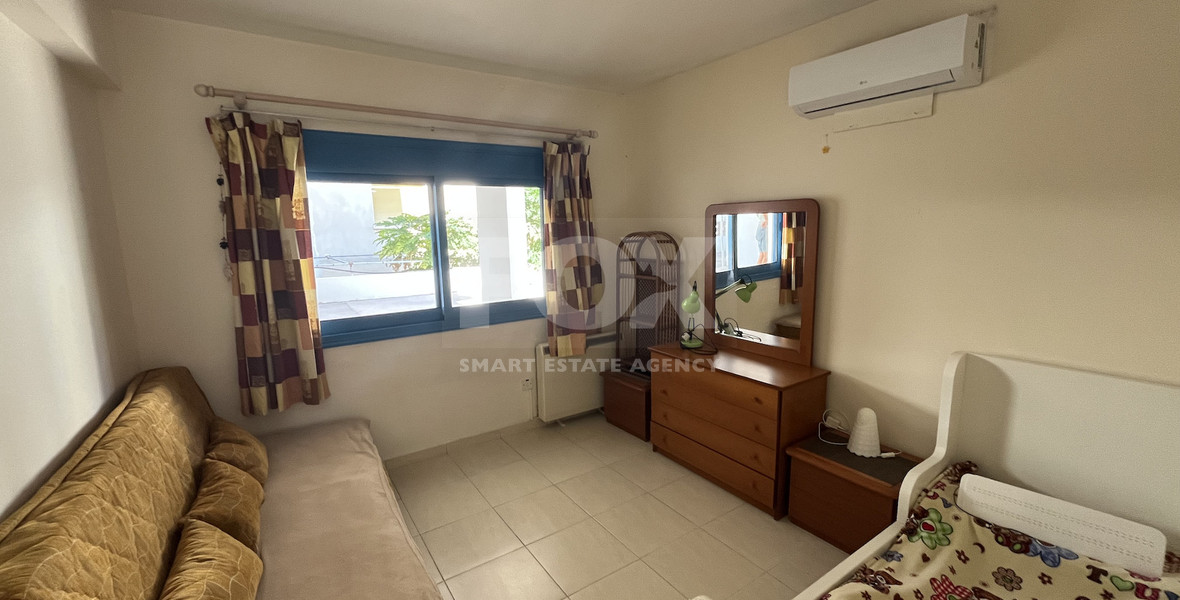 For rent Bright Two Bedroom  Apartment with Garden and Pool in Germasogeia Tourist Area