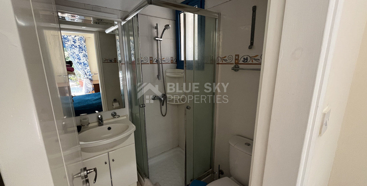 For rent Bright Two Bedroom  Apartment with Garden and Pool in Germasogeia Tourist Area