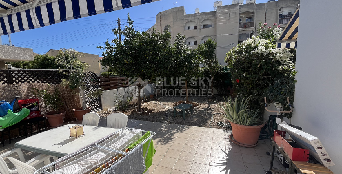 For rent Bright Two Bedroom  Apartment with Garden and Pool in Germasogeia Tourist Area