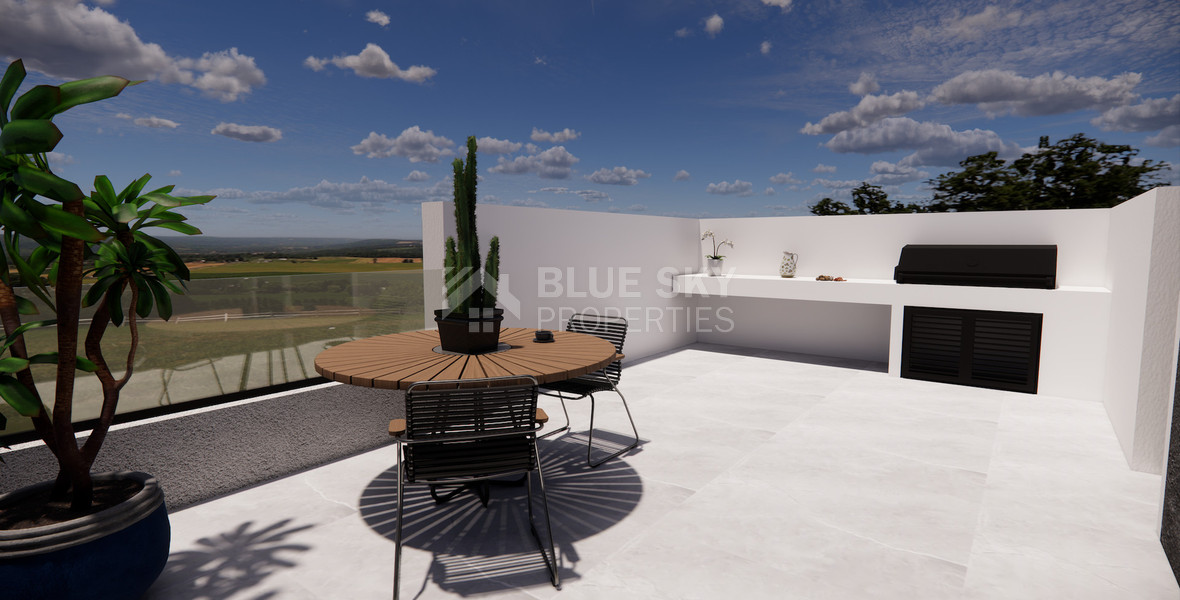 Spacious two-Bedroom Penthouse for Sale in Kolossi, Limassol — Modern Living with Generous Outdoor Space