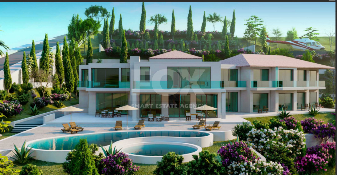 Exclusive Luxury Villa in Kamares, Tala with Helipad, Tennis Court & Infinity Pool