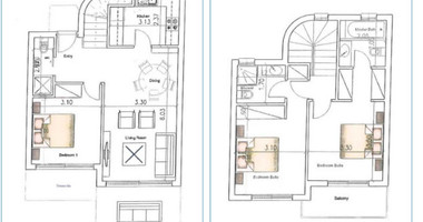 Two , three-Bedroom Luxury Villas for Sale in Tala, Paphos – Sea View