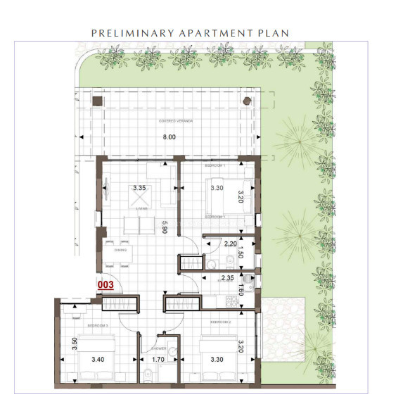 Luxury two Bedroom Apartments Near Coastal Paphos with Pool & Garden for sale