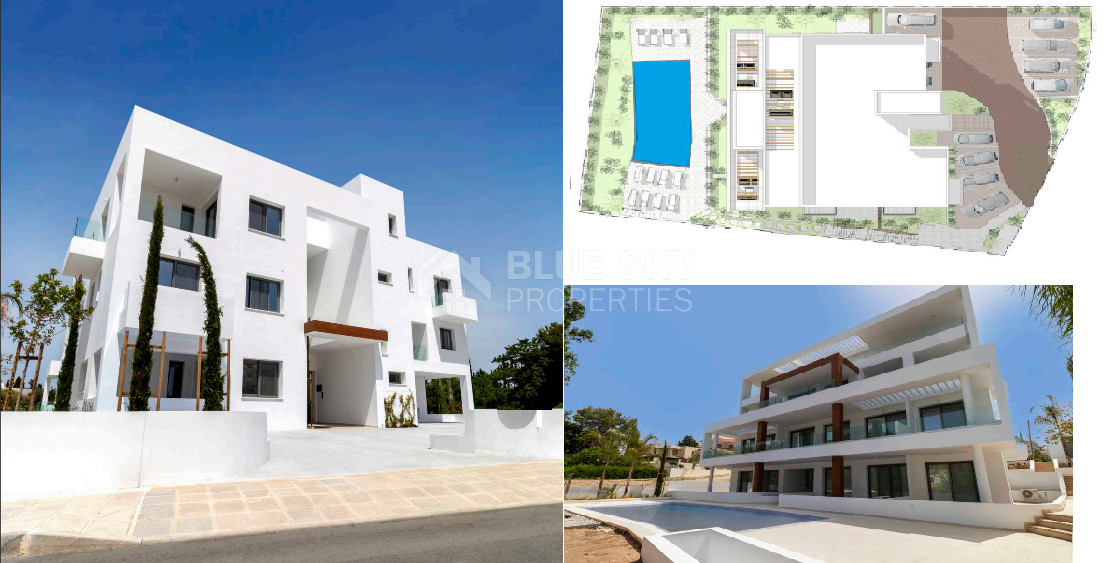 Luxury two Bedroom Apartments Near Coastal Paphos with Pool & Garden for sale