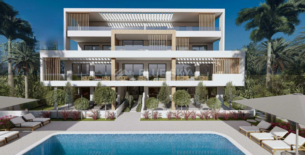 Luxury two Bedroom Apartments Near Coastal Paphos with Pool & Garden for sale