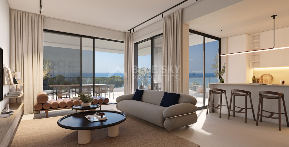 Two-Bedroom Sea View Apartment for Sale in Agios Athanasios, Limassol | Prime Coastal Location