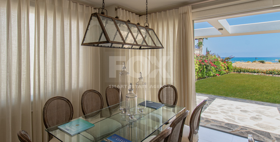 Luxury Beachfront  three bedroom Villa for Sale in Latchi | Seafront Property with Pool & Panoramic Views
