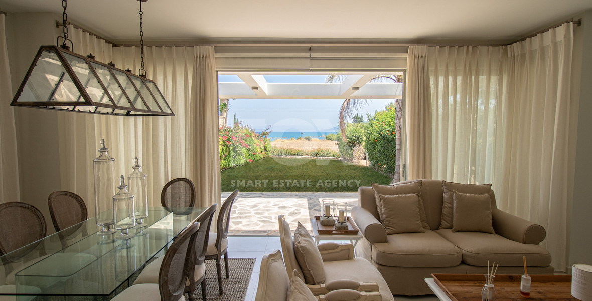 Luxury Beachfront  three bedroom Villa for Sale in Latchi | Seafront Property with Pool & Panoramic Views