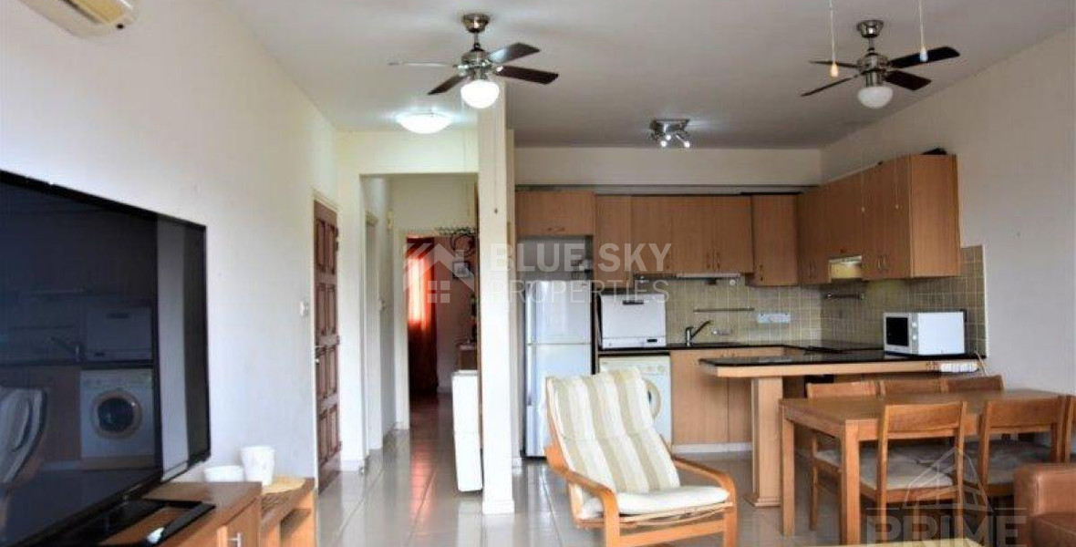 Seafront Two bedroom Apartment with Pool in Kato Pafos for Rent