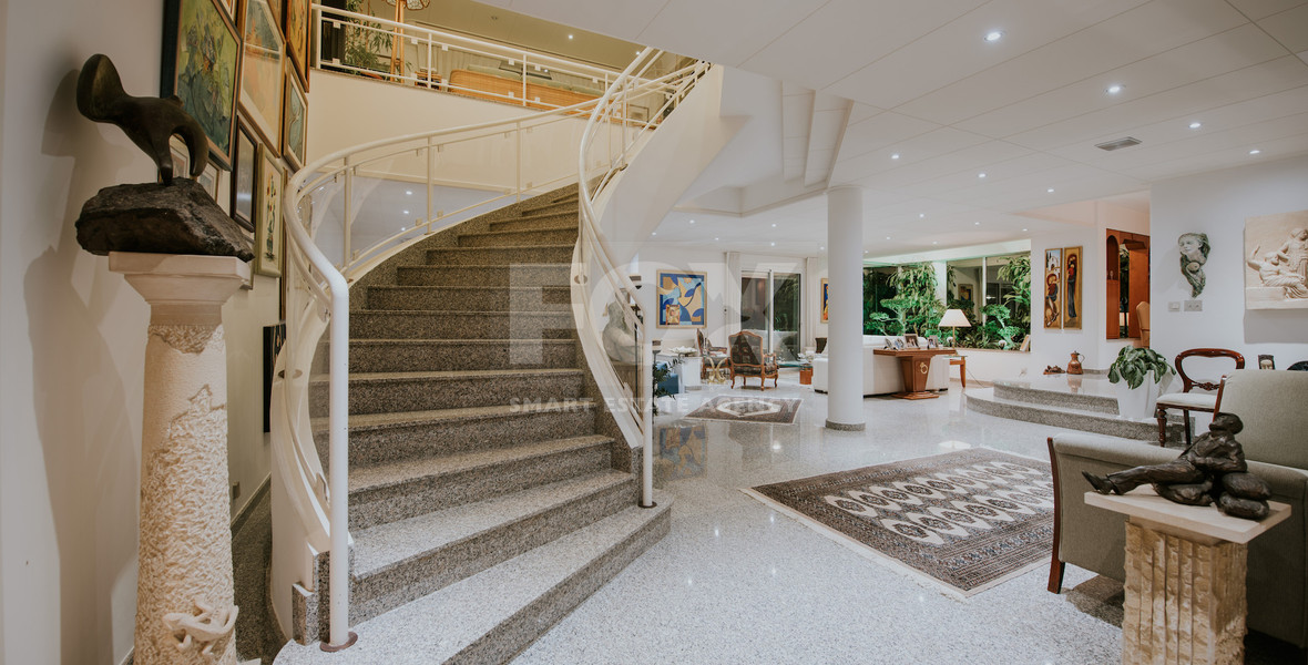 Elegant 7-Bedroom Villa with Pool, Gym & Panoramic Views For Sale in Agia Filaxi