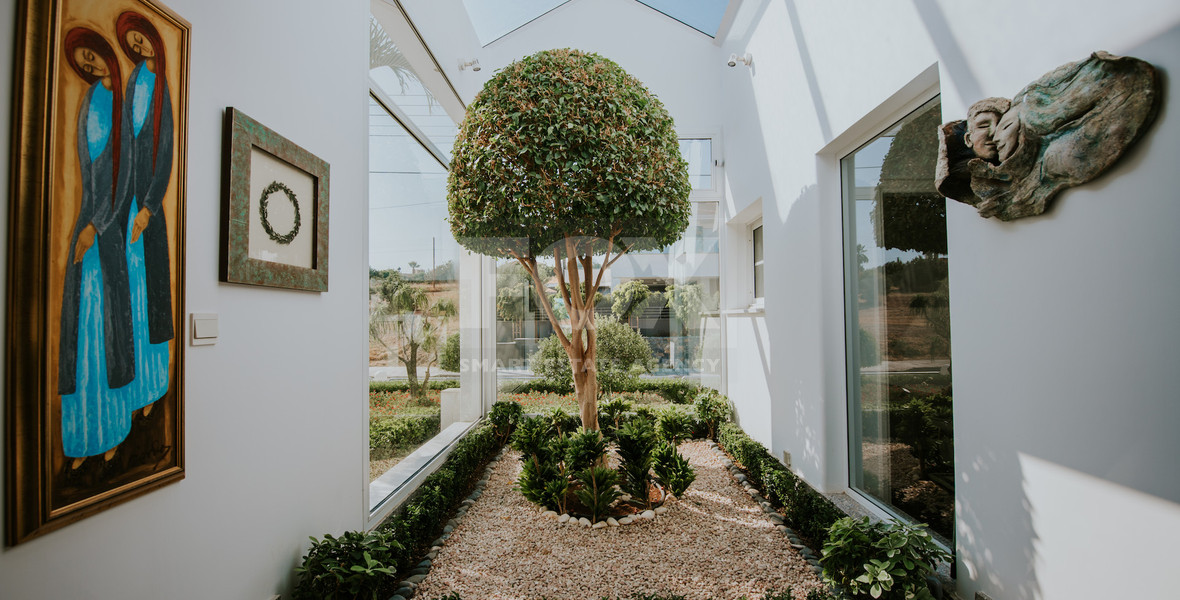 Elegant 7-Bedroom Villa with Pool, Gym & Panoramic Views For Sale in Agia Filaxi