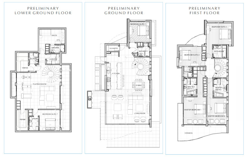 Exclusive Luxury seven bedroom Villas with Sea Views and Private Pools