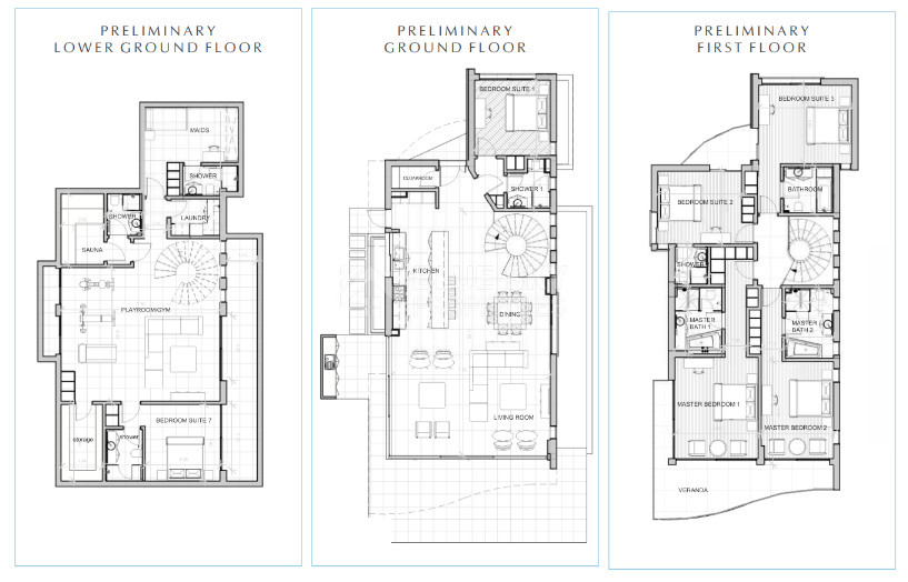 Exclusive Luxury seven bedroom Villas with Sea Views and Private Pools