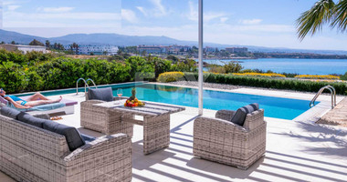 Luxury four bedroom beachfront Villa with Private Pool in Coral Bay , Peyia for sale.