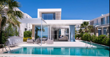 Luxury four bedroom beachfront Villa with Private Pool in Coral Bay , Peyia for sale.