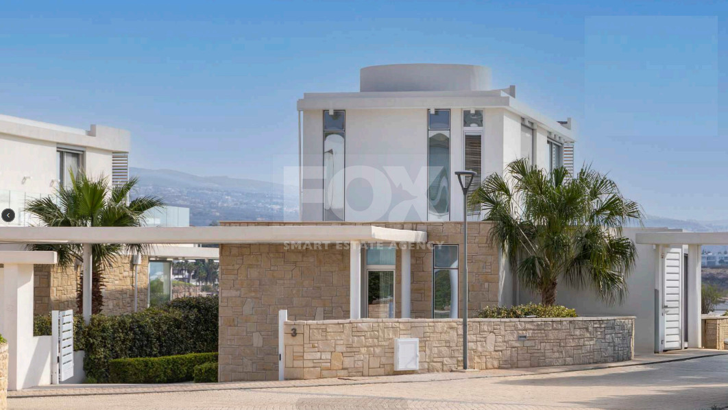 Luxury four bedroom beachfront Villa with Private Pool in Coral Bay , Peyia for sale.