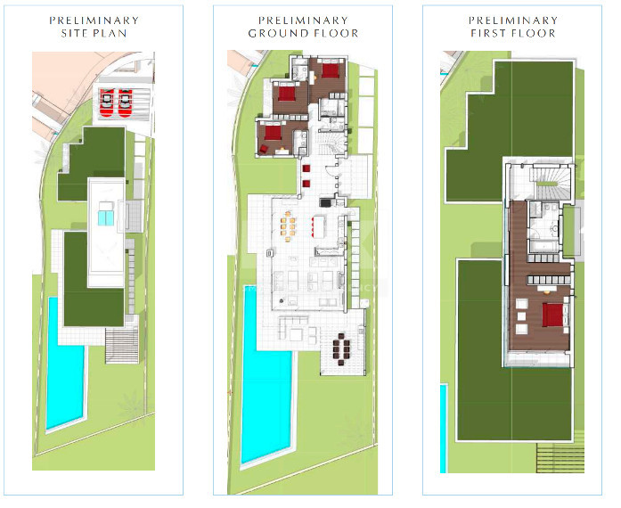 Luxury four bedroom beachfront Villa with Private Pool in Coral Bay , Peyia for sale.
