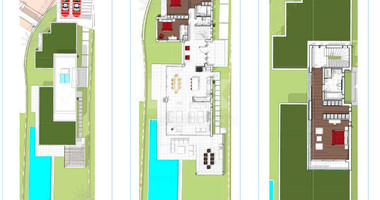 Luxury four bedroom beachfront Villa with Private Pool in Coral Bay , Peyia for sale.