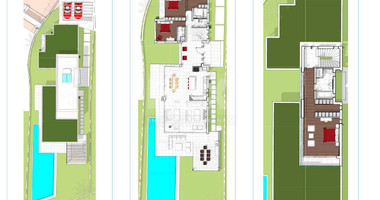 Luxury four bedroom beachfront Villa with Private Pool in Coral Bay , Peyia for sale.