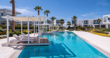 Luxury four bedroom beachfront Villa with Private Pool in Coral Bay , Peyia for sale.