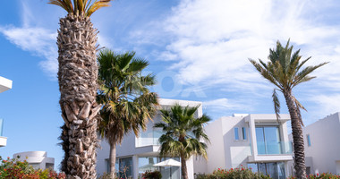 Luxury four bedroom beachfront Villa with Private Pool in Coral Bay , Peyia for sale.