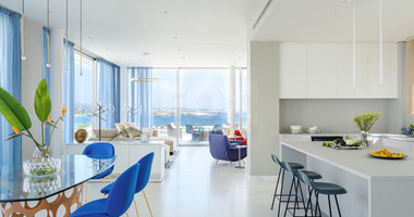 Luxury four bedroom beachfront Villa with Private Pool in Coral Bay , Peyia for sale.