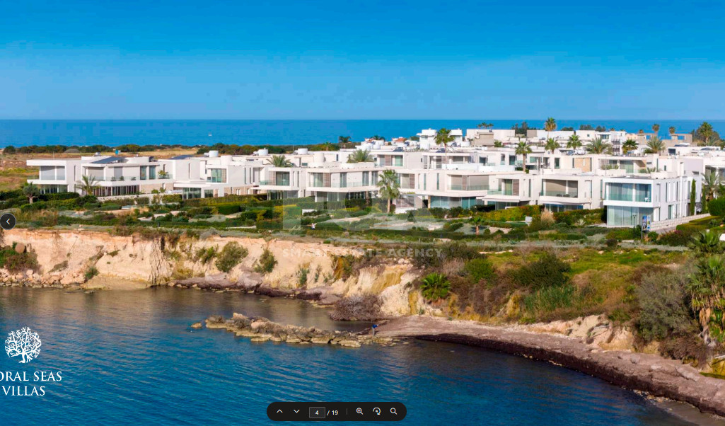 Luxury three bedroom Beachfront Villa with Private Pool -Walking Distance to Mediterranean - Perfect Year-Round Living & Investment